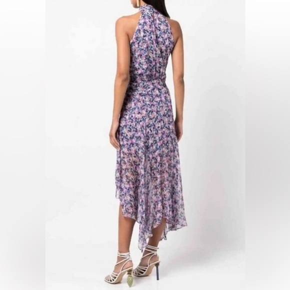 $698 VERONICA BEARD 100% SILK Bold Print Leia Dress in Cream Multi Size 8 NWT - Picture 3 of 13